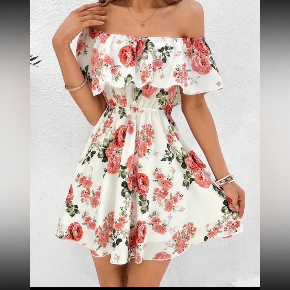 SHEIN off the shoulder dress